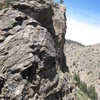 Leading out the Gneiss Roof of "Nice Ride".