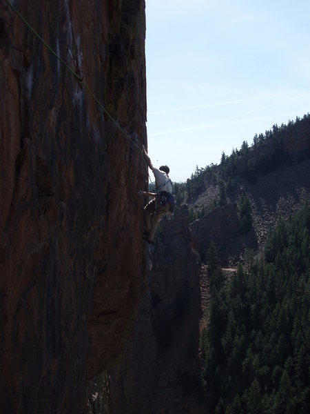 Finishing up the traverse.