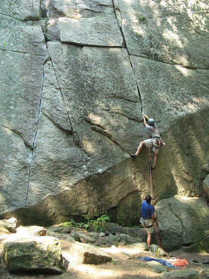 Unknown climber on a very hot day in August, 2007.