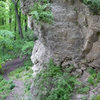 One of the taller bluffs at ledge park.