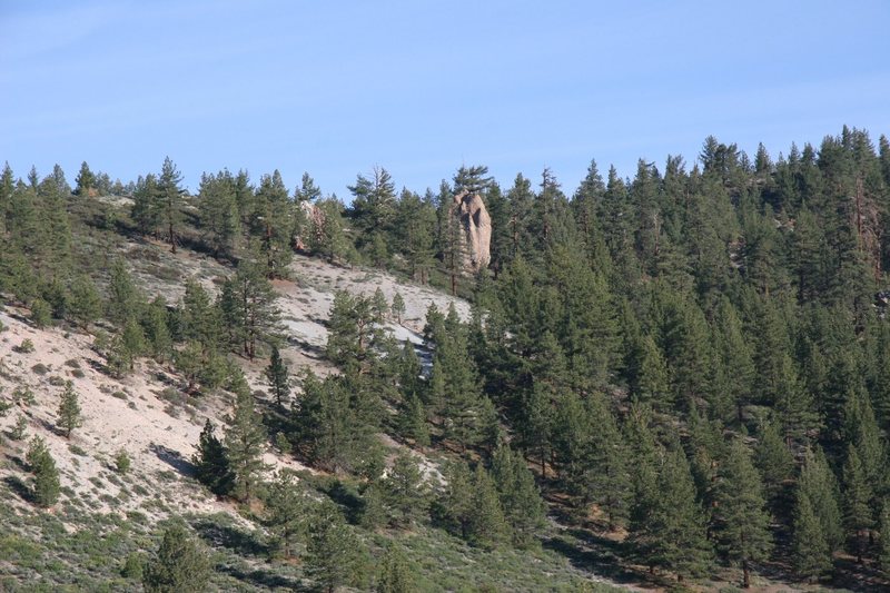 Junction Rock's South East side from the 395.