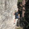 James bouldering at The Tramway, CA