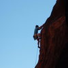 Moving through the crux.  