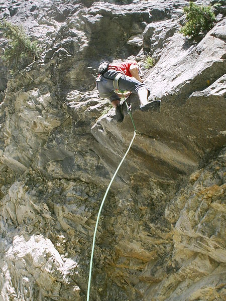 Christian finishing the crux