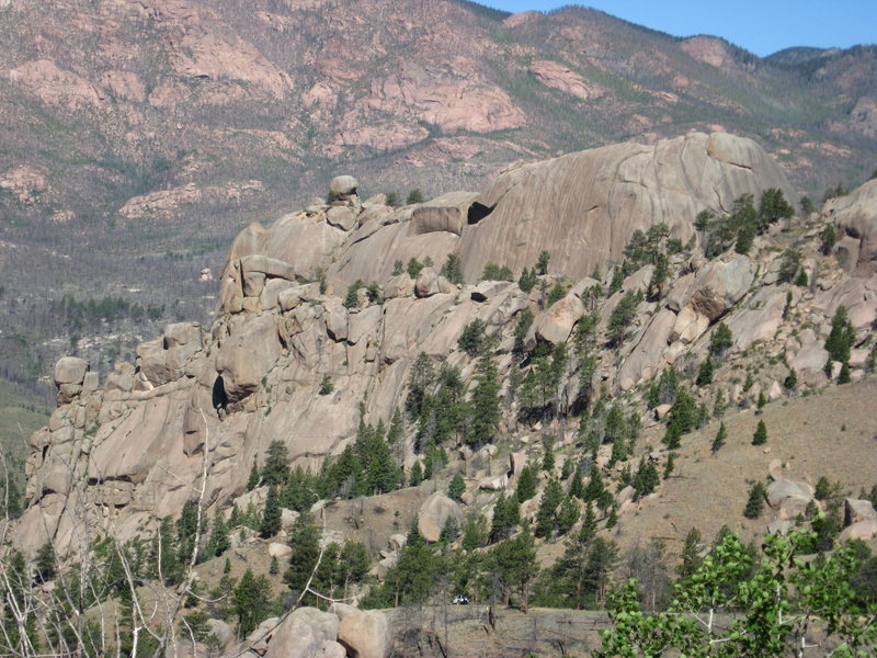 Big Rock from the Metberry Gulch approach.