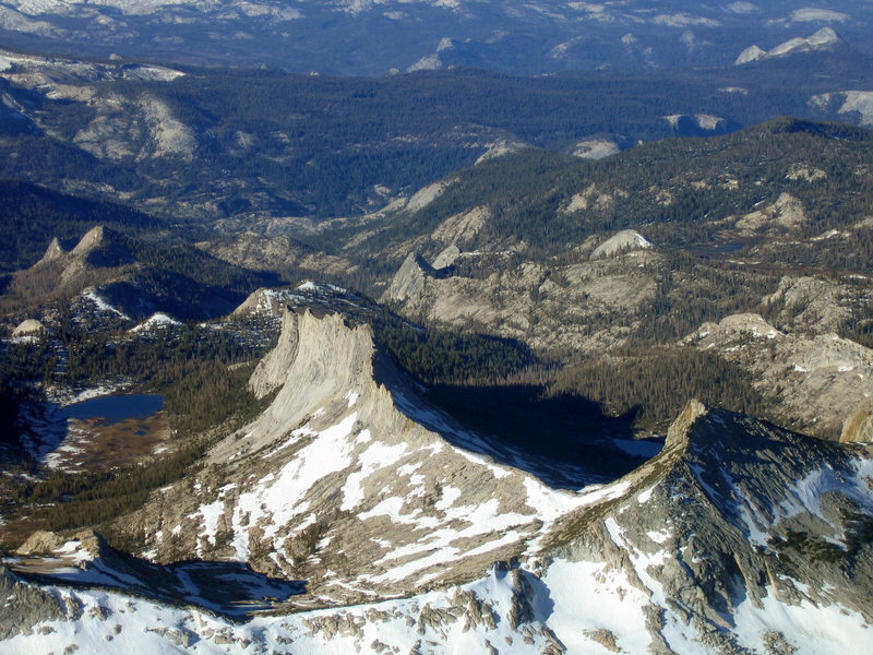 Matthes from 13,500 ft.  June 16, 2008.