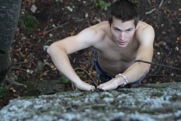 climbing at Marquette Mountain 