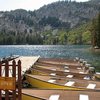 Boat dock at Lake George, Mammoth Lakes Basin<br>
