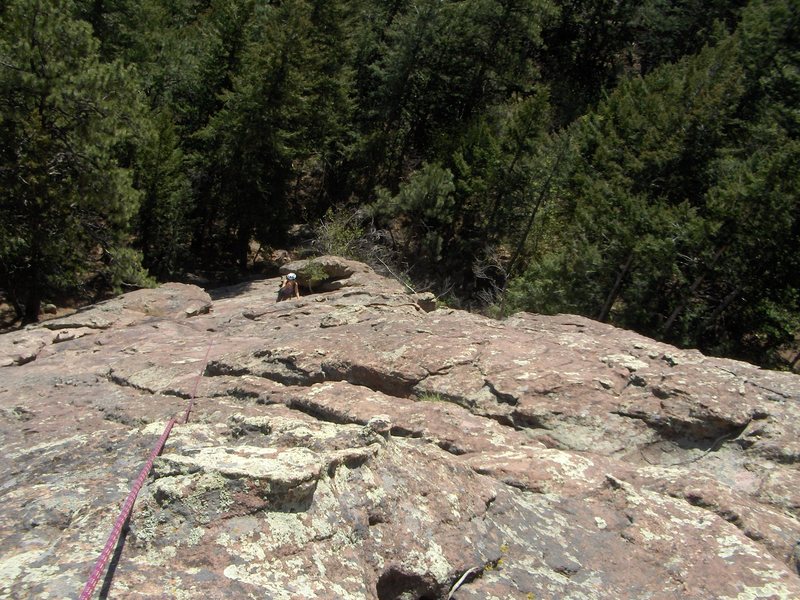 climbing found along the first pitch...slabby, plenty of holds