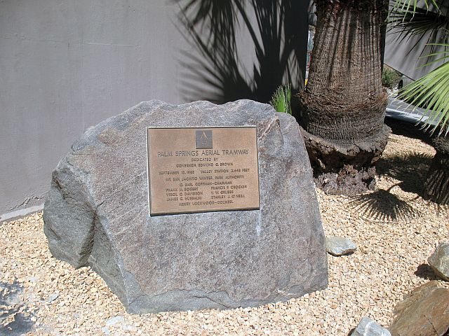 Valley Station plaque, Tramway