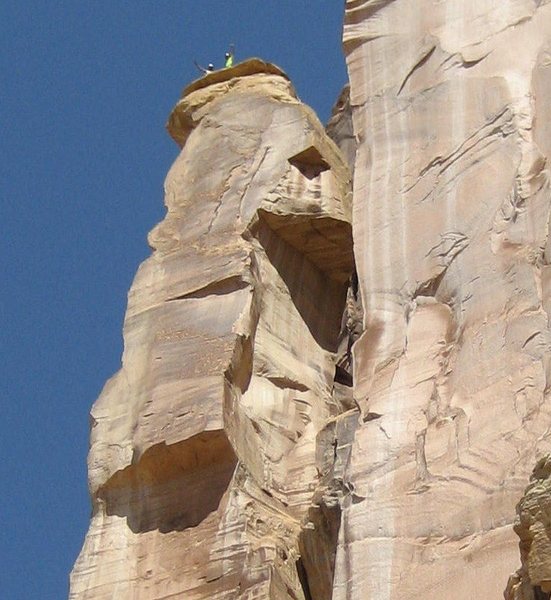 Telephoto of the summit