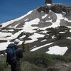 Lizard Head from treeline.  Approach was mostly dry on 6/22 after a huge snow year.