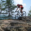 Mountain biking at the New River Gorge - Long Point Trail.