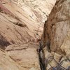 The last pitch before the route rejoins the Rainbow Buttress.