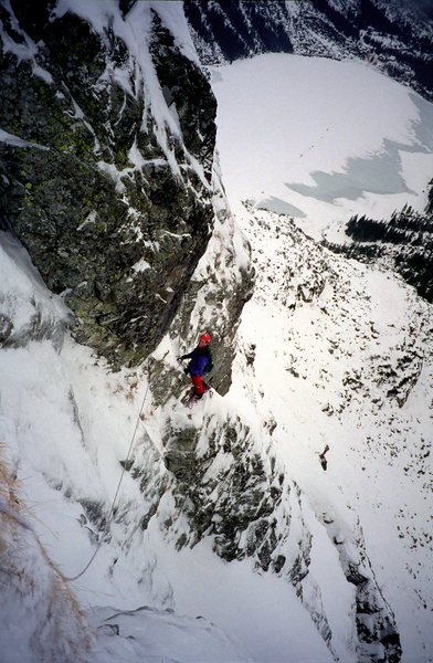 Korosadowicz route on Kazalnica. Winter, 1997.