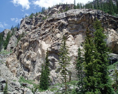 Rock Climbing in Lower Grotto Wall, Independence Pass