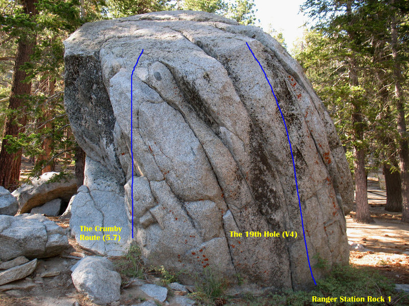 Ranger Station Rock 1 (E Face), Tramway. 