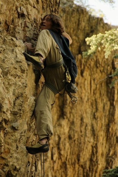 McRae Williams<br>
The Right Pile 5.11d<br>
Big Cottonwood Canyon, UT