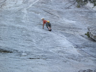 Starting up Serpentine.  It's a wandering sea of granite over here.  Now where's the next bolt?<br>
<br>
photo by: Michelle Kemmer
