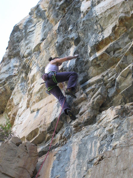 The upper crux.