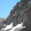 The aretes of Temple Crag seen somewhat in profile