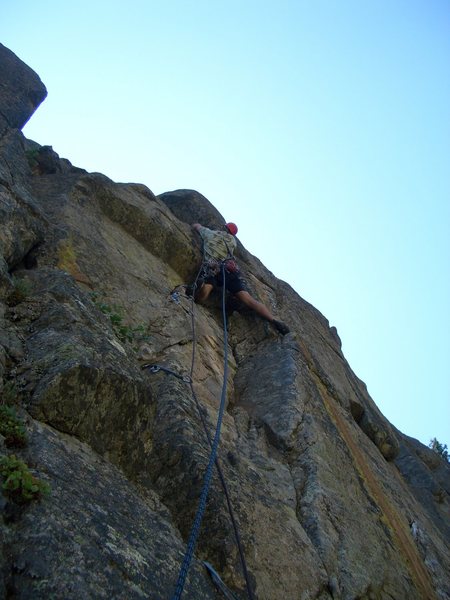 Rich Farnham leading the second pitch on the FA.