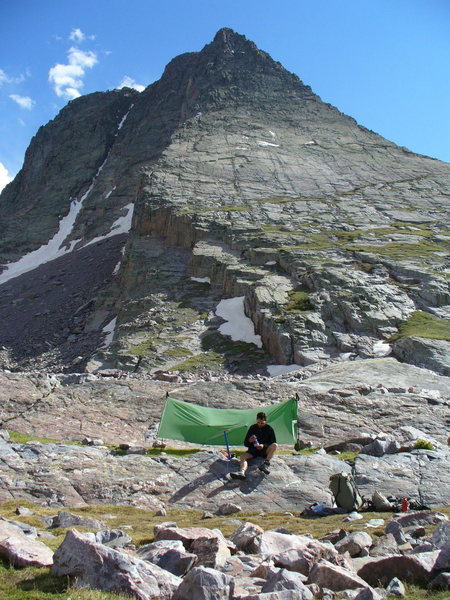 Camped below the Vestal