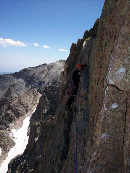 Francisco leading the Table Ledge Traverse.