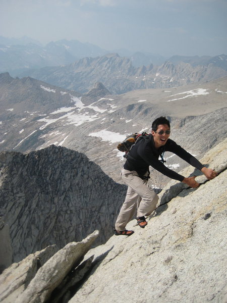 Enjoying the North Ridge of Conness