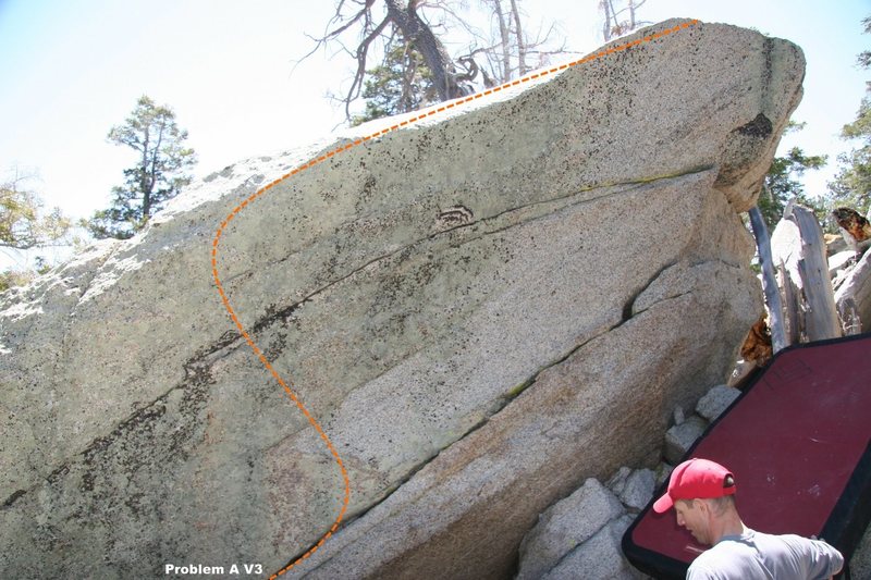 Problem A Topo, Green Room Boulder