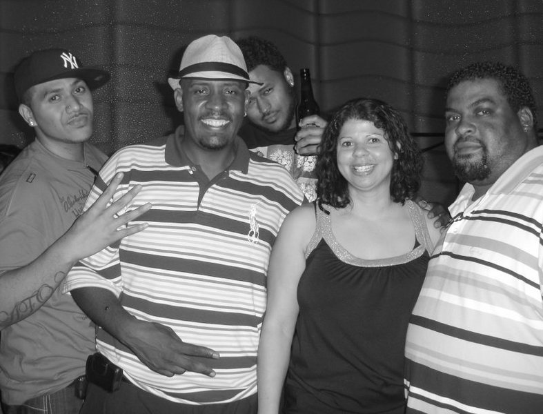 Crazy crew.<br>
Sheesh...Do I really work with these guys? Oh well;Gotta love them.<br>
<br>
Vino, Calvin, Robert, Angie, and Tariq at the Rocks Lounge at RR casino 7/25/08.<br>
<br>
Good peeps; they're a riot. ; )