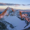 A forbidden beauty. The lovely (but off limits) Arikaree Peak, 13,150', at sunset.  Nov. '04.