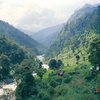 The green foothills of Sikkim.