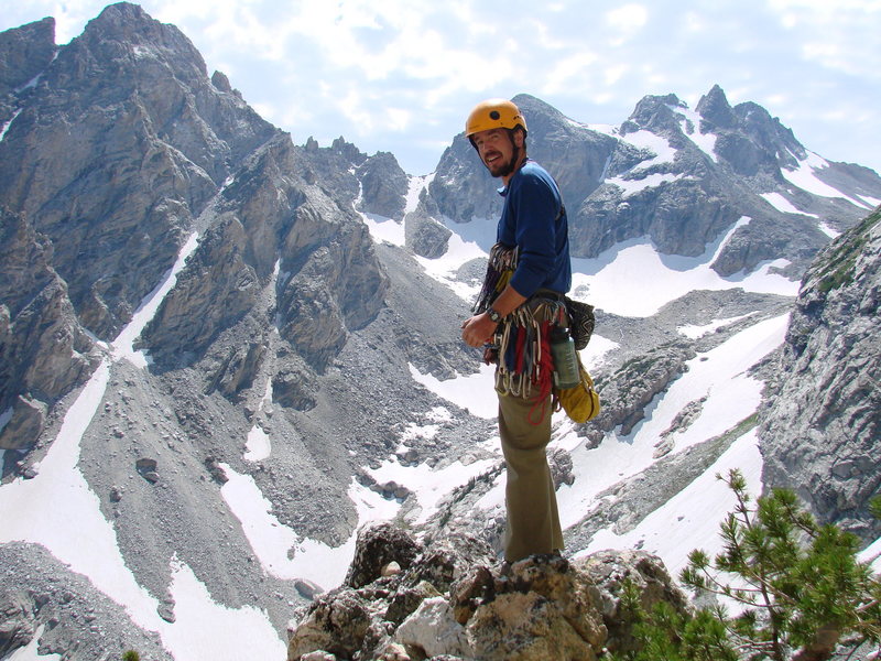 Erik Wellborn descending Irene's