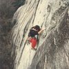 Sean Cobourn on Caught Up In The Air  5.10, pitch 2<br>
photo by Thomas Kelley