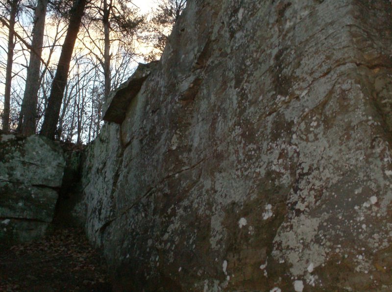 Bouldering slab.