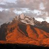 Nev.Churup at sunset with clearing storm.