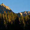 Crystal Crag catching the last rays of the sun on a perfect Eastside Day.