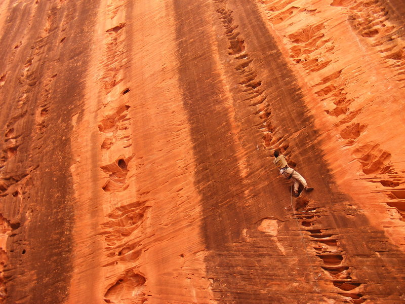 Mario Fonzo on Namaste, Kolob Canyon Zion.