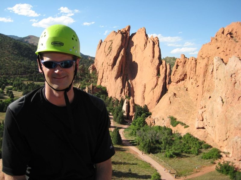 Me on top of Montezuma's Tower in the Garden of the Gods.