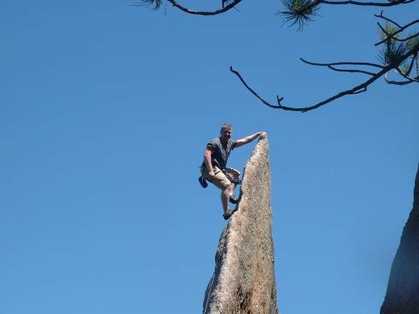 Classic climb called Gossamer in the monster area of Rushmore