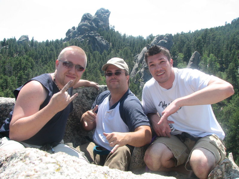 Me, Scott and Pete at the top of waves.  