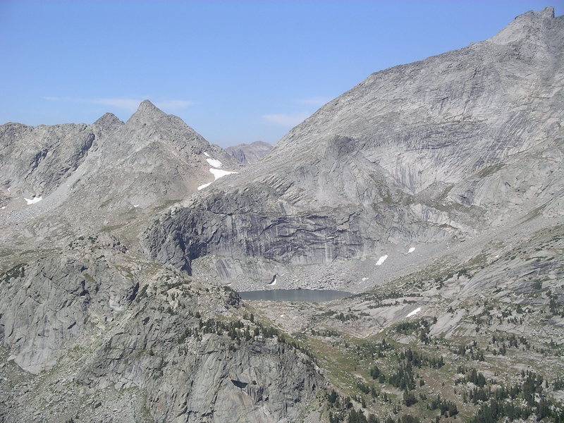 View from the side of Mitchell Peak.