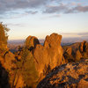 Looking west from the top of the High Peaks...