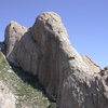 The Elephant's Trunk as seen from Wily Javelina on Table Dome. Photo by Geir Hundal