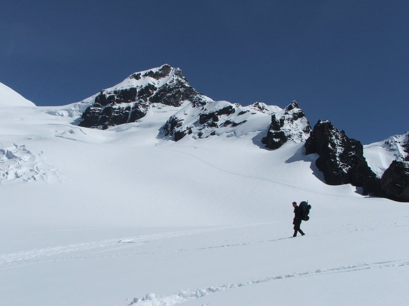 Just above camp on the Deming Glacier