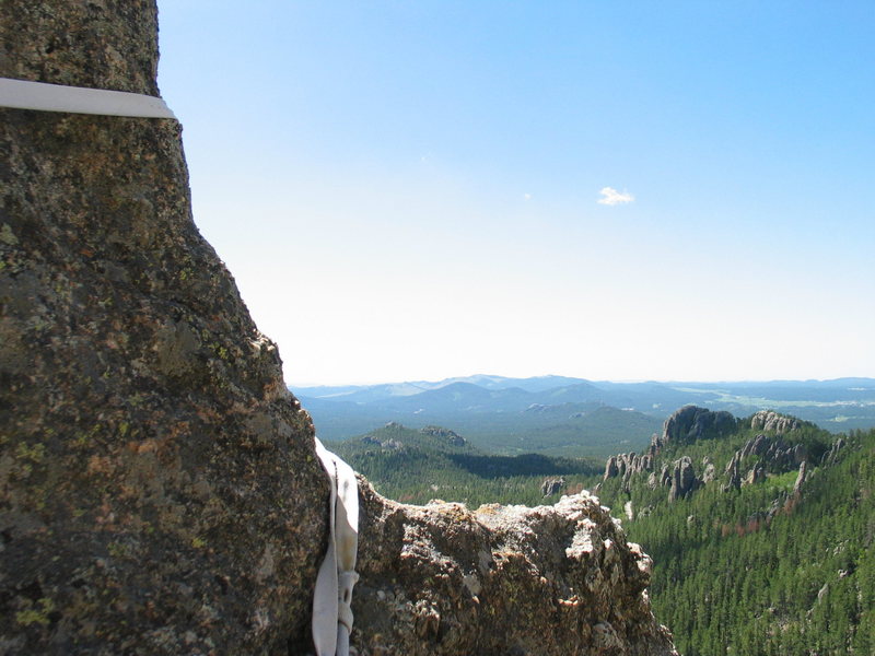 looking south from spires