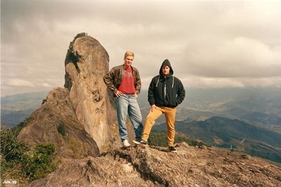 Place in southern Brazil called Pedra do Bau.  We did a sketchy via ferrata to the top.  Late 1988.  