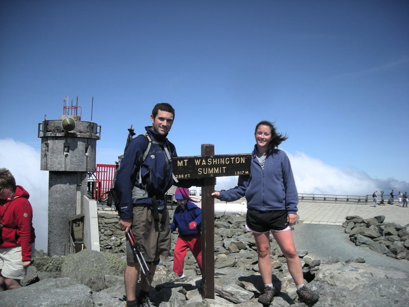 My Girlfriend and Myself; summit, Mt. Washington. After I returned from Mt. Rainier