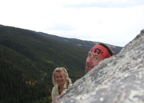 i took this guy climbing. it was rad, as you can tell by his headband.